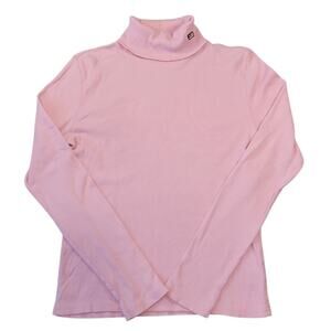 Vintage Polo Jeans Pink Ribbed Turtleneck RL Large